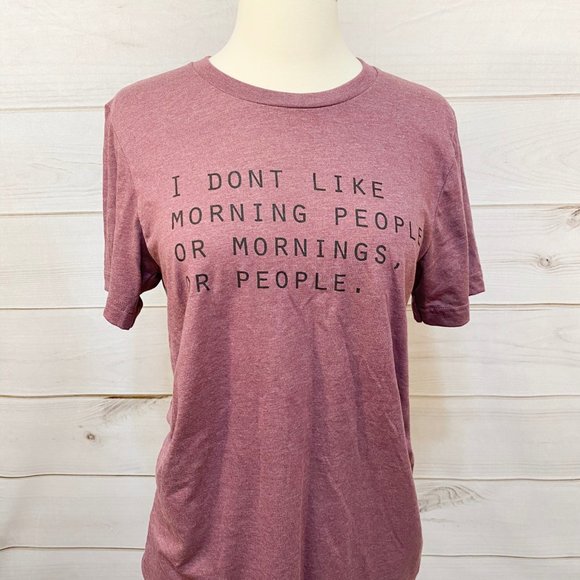 I Don't Like Morning People Tee - Picture 2 of 2
